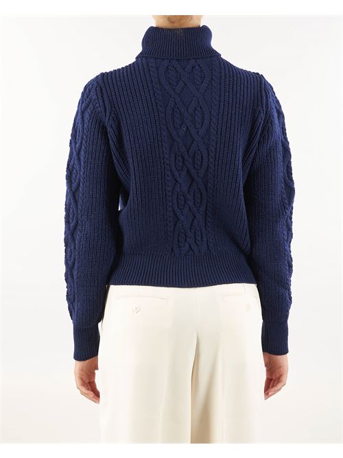 College-style wool turtleneck top Elisabetta Franchi ELISABETTA FRANCHI | Sweater | MK92M47E2CL2